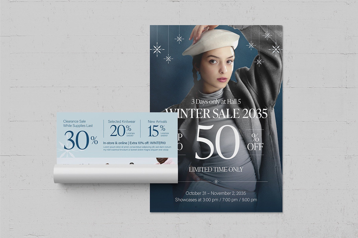 Winter Sale Poster Template, a Flyer Template by BrandPacks (Photo 2 of 5)