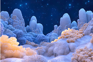 Surreal Nightscape Featuring Pale, a Texture Illustration by Lermont51