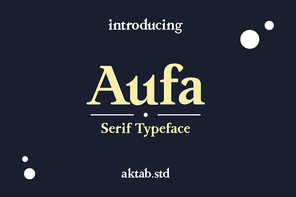 Aufa A Serif Typeface