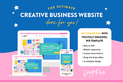 Colorful Wix Website Template, a Wix Template by Design Pixie (Thumbnail 3 of 9)