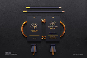 Gold Debossed On Card Mockup, a Business Card Template by Artlogs x Modaldesain