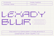 Lexady Blur, a Sans Serif Font by Craft Supply Co. (Thumbnail 1 of 8)