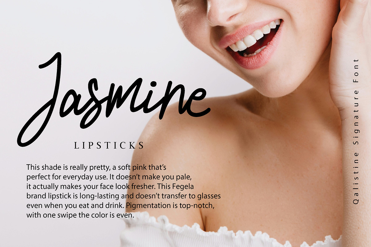 Qalistine Signature, a Handwritten Font by Eltypesstudio (Photo 7 of 10)