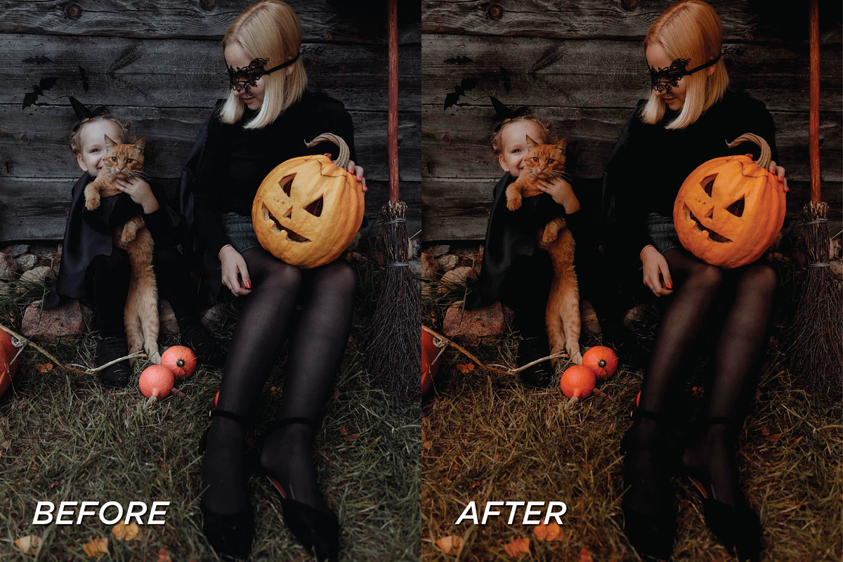 15 Spooky Season Lightroom Presets, a Preset Add-On by TheWayfarerShoppe (Photo 5 of 9)