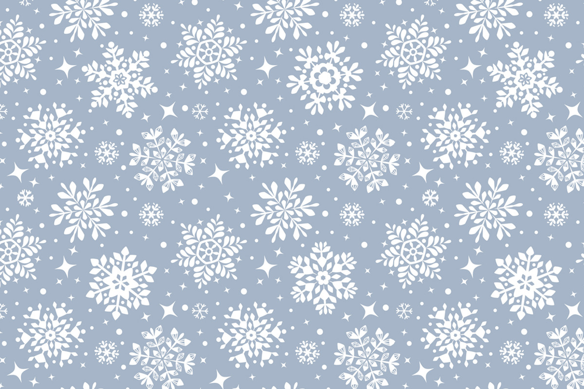 Seamless pattern with snowflakes, a Pattern Graphic by JulianArt (Photo 5 of 7)