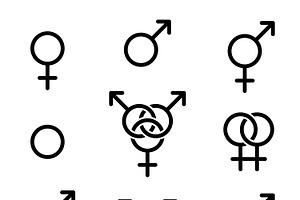 Set of Gender Symbols