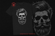 10 Bundle Dark Art Hipster Skull, an Illustration by Morspective (Thumbnail 2 of 7)