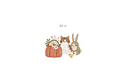 Cozy Hollow Autumn Clipart, an Animal Illustration by Pati Paints (Thumbnail 6 of 9)