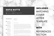 Modern Resume Template for Word, a Resume Template by SharpResumeFoundry (Thumbnail 2 of 5)