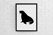 Walrus Silhouette SVG, an Animal Illustration by newminddesign (Thumbnail 2 of 3)