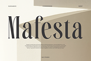 Elegant Condensed Serif - Mafesta, a Serif Font by Say Studio (Thumbnail 1 of 10)
