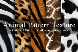 24 Animal Pattern Texture, a Background Graphic by NOMO DESIGN