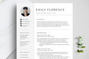 Photo Resume Template for Word, a Resume Template by TheStandOutResume (Thumbnail 1 of 10)