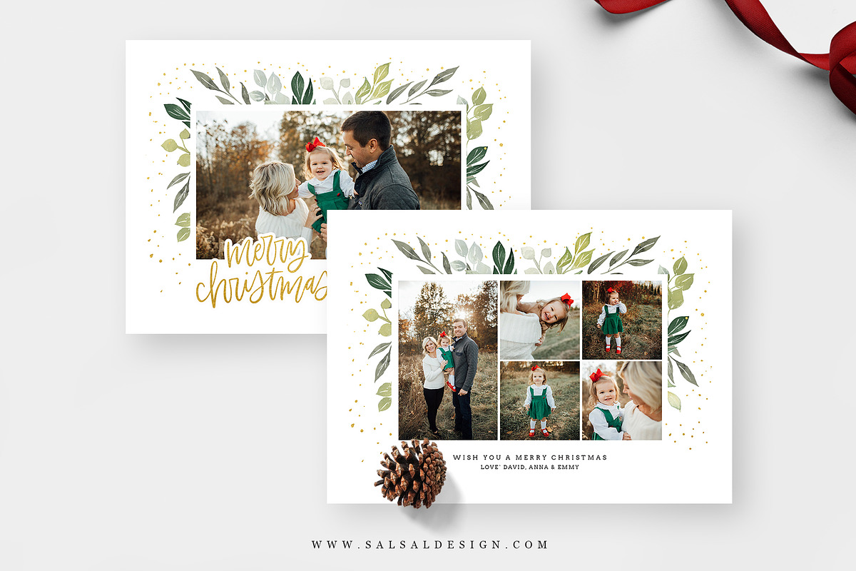 Christmas Card Template CD183, a Card Template by Salsal Design (Photo 5 of 5)