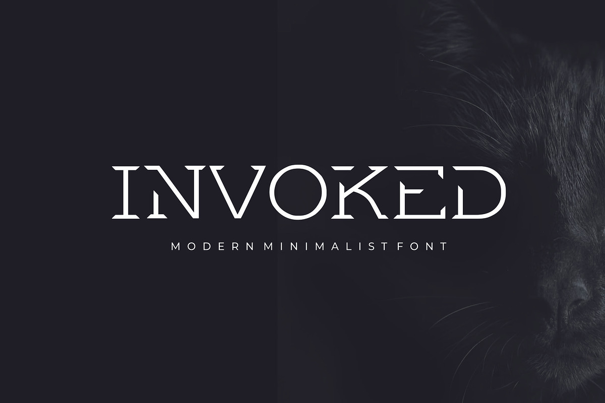 Invoked - Modern Minimalist Font, a Slab Serif Font by Rupture (Photo 2 of 4)