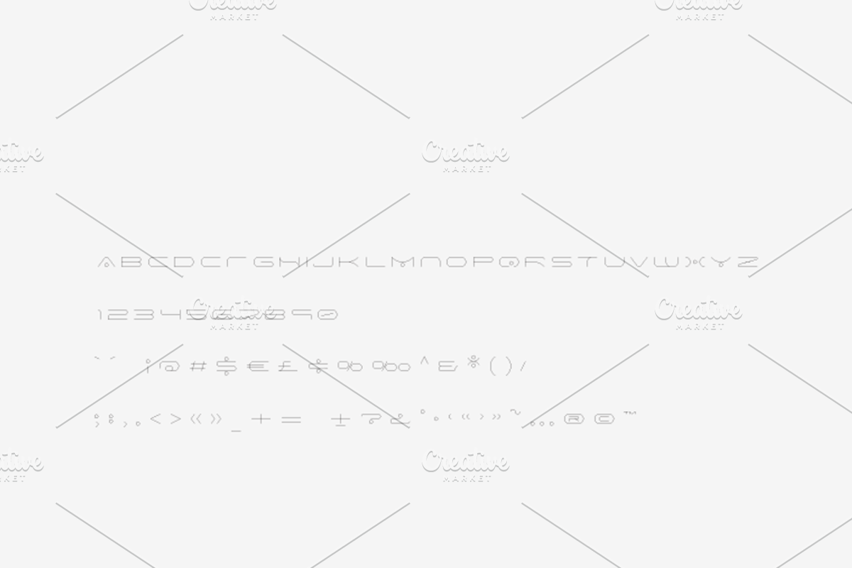 Data - Laser, Craft Cutter Font preview 2