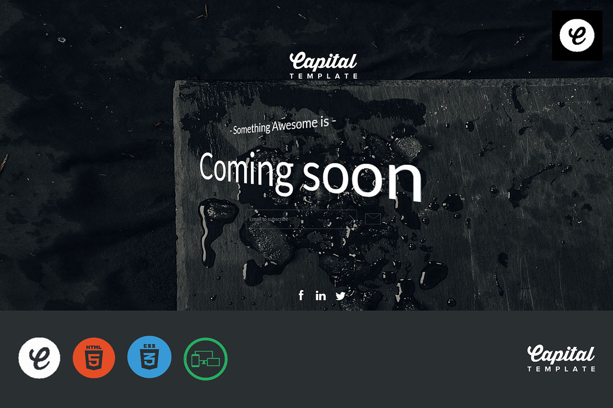 Sable - Coming Soon Template, a Landing Page Template by CapitalTemplate (Photo 2 of 4)