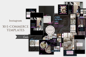 Black Friday, Cyber Monday Neon Pack, a Templates & Theme by BRANDcontent