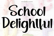 School Delightful, a Script Font by InermediaSTUDIO (Thumbnail 1 of 8)