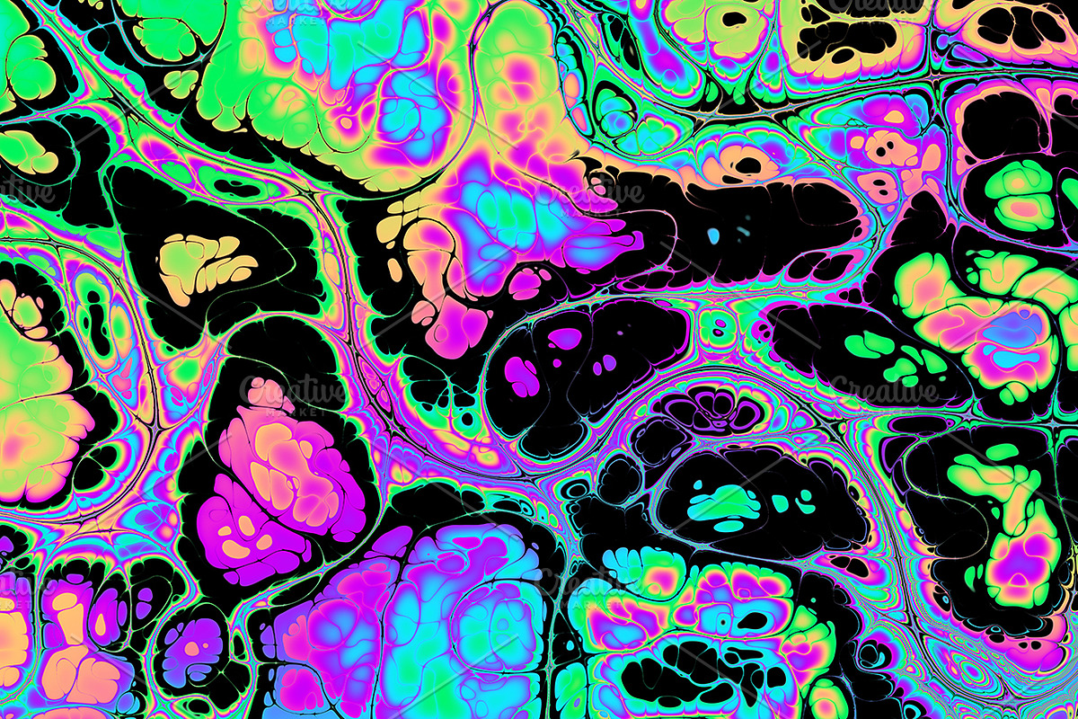 Acid psychedelic textures 50 Pack, a Texture Graphic by tkdesign (Photo 30 of 50)