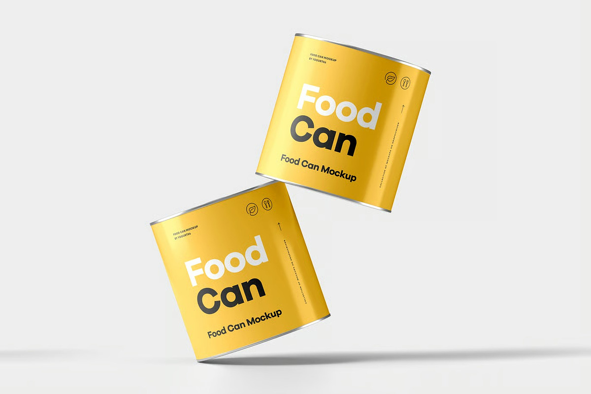 Food Can Mock-up, a Packaging Mockup by zippypixelstudio (Photo 14 of 15)