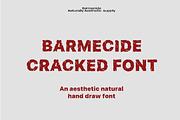 Cracked font, a Font by Barmecide Mockup Studio (Thumbnail 1 of 3)