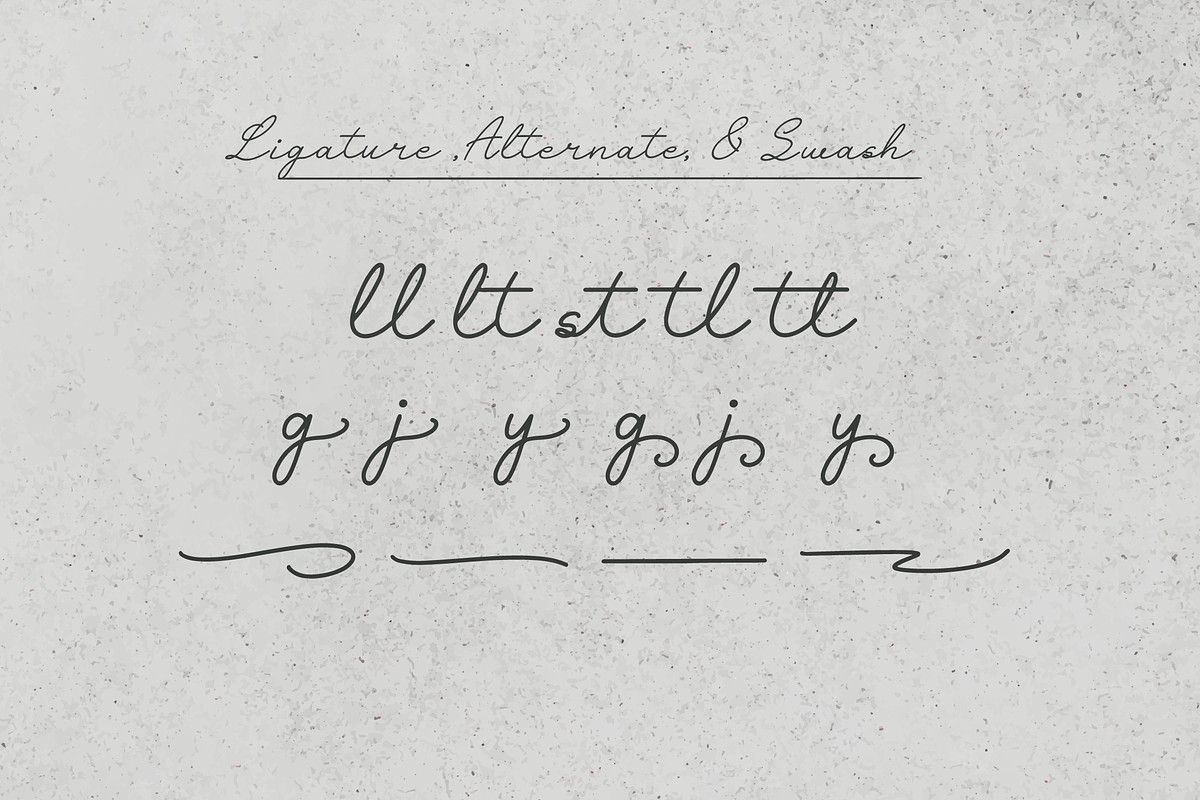 Nestaly Monoline Script Handwritten, a Script Font by gracetype_studio (Photo 16 of 16)