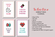6 Valentine's Day Cards, a Card Template by Cyrah's Collection (Thumbnail 1 of 3)