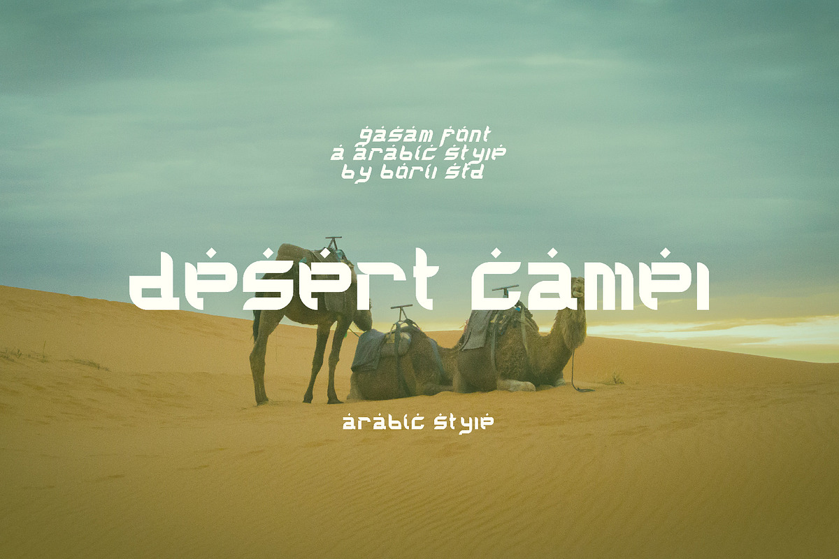 Gasam - Arabic Style Font, a Sans Serif Font by Boril Std (Photo 5 of 10)