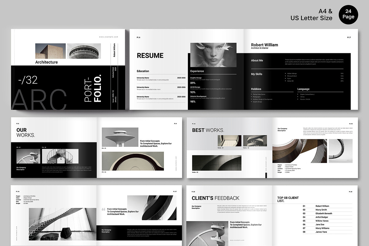 Architecture Portfolio Landscape, a Brochure Template by NorthPeak (Photo 1 of 6)