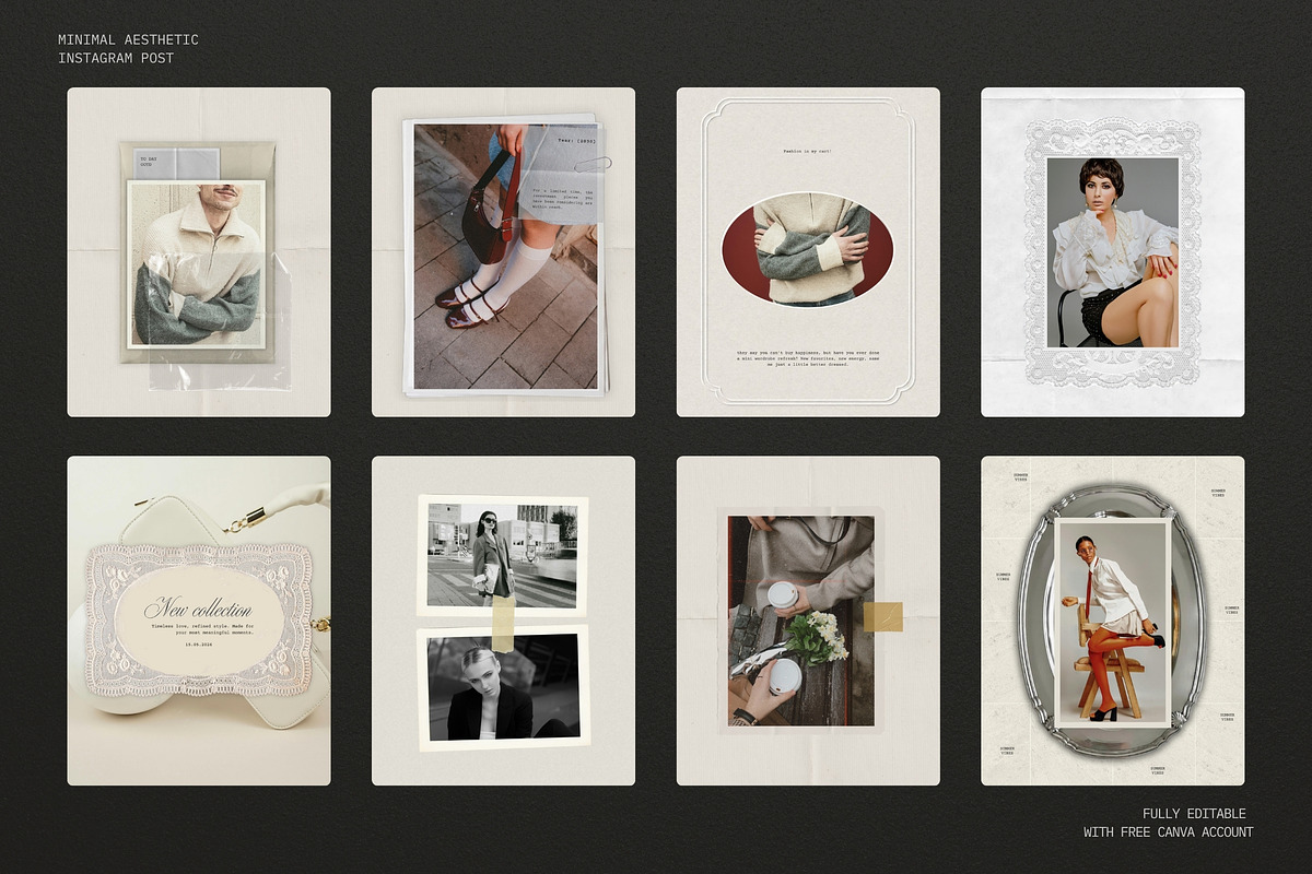 Vintage Texture Social Media Kit, a Social Media Template by Pani Temp. (Photo 8 of 16)
