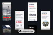 Modern Landing Page for Construction, a Websites & App Template by SLAB! Design (Thumbnail 2 of 4)
