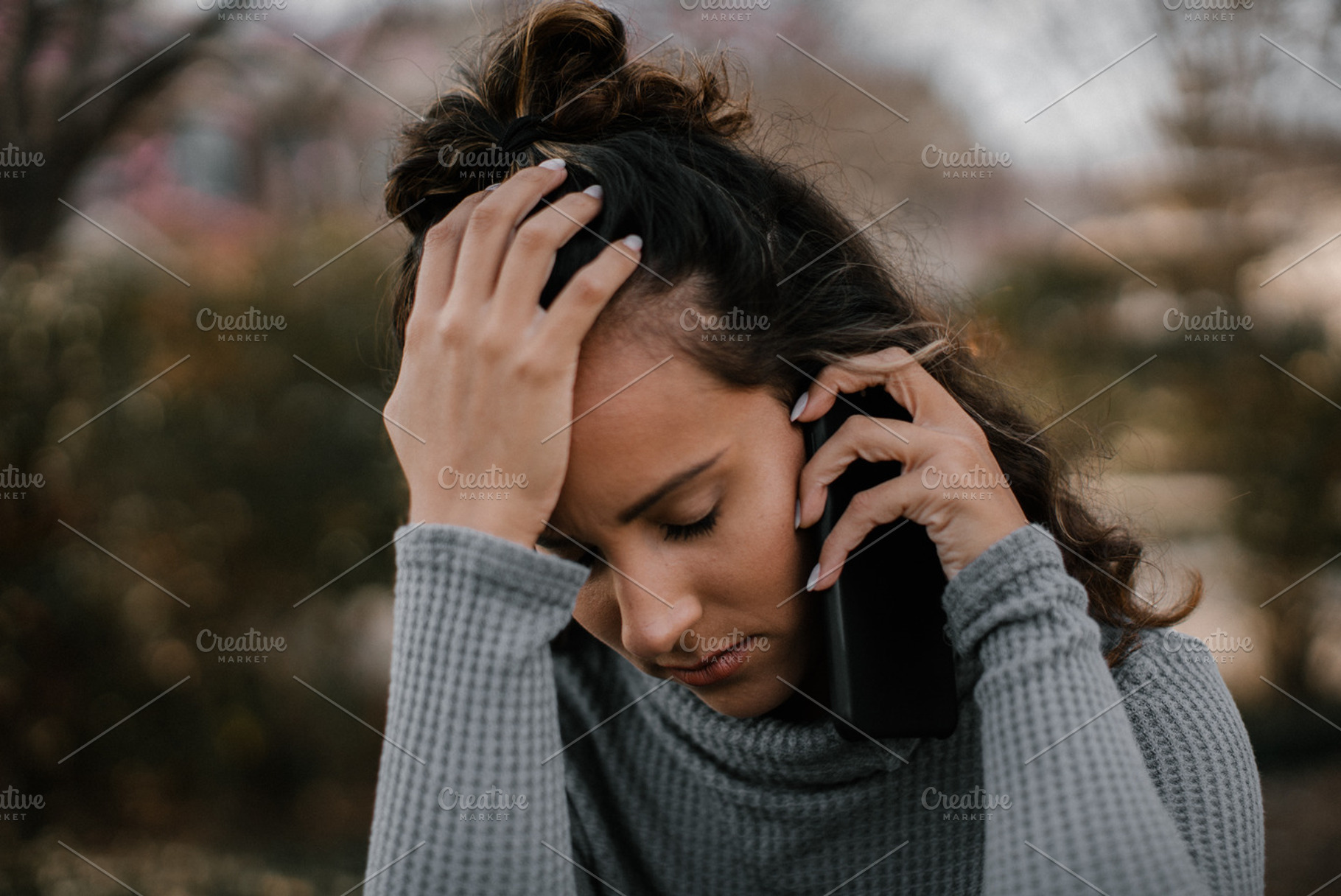 Stressed Woman, a Person Photo by GetMockups