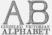 Cinzeled Victorian Alphabet, a Serif Font by Intellecta Design (Thumbnail 3 of 5)