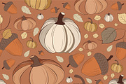 Set of Vintage Fall Patterns, a Pattern Graphic by JYa_Design (Thumbnail 6 of 8)