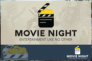 Movie Night Logo Template, a Branding & Logo Template by Zlaws (Thumbnail 1 of 3)