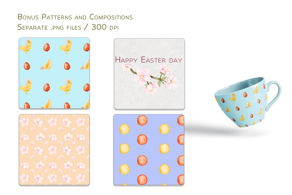 Pastel Easter Dreams Set, a Decorative Illustration by Aurella Art (Photo 11 of 11)