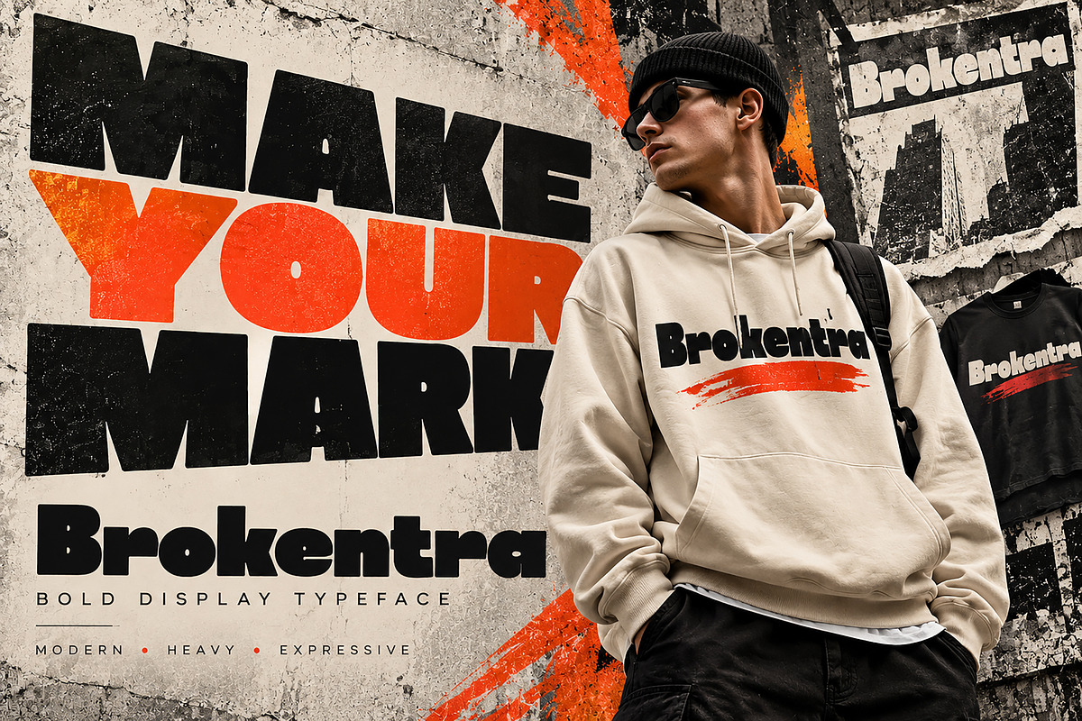 Brokentra, a Sans Serif Font by Wow Magic (Photo 3 of 5)