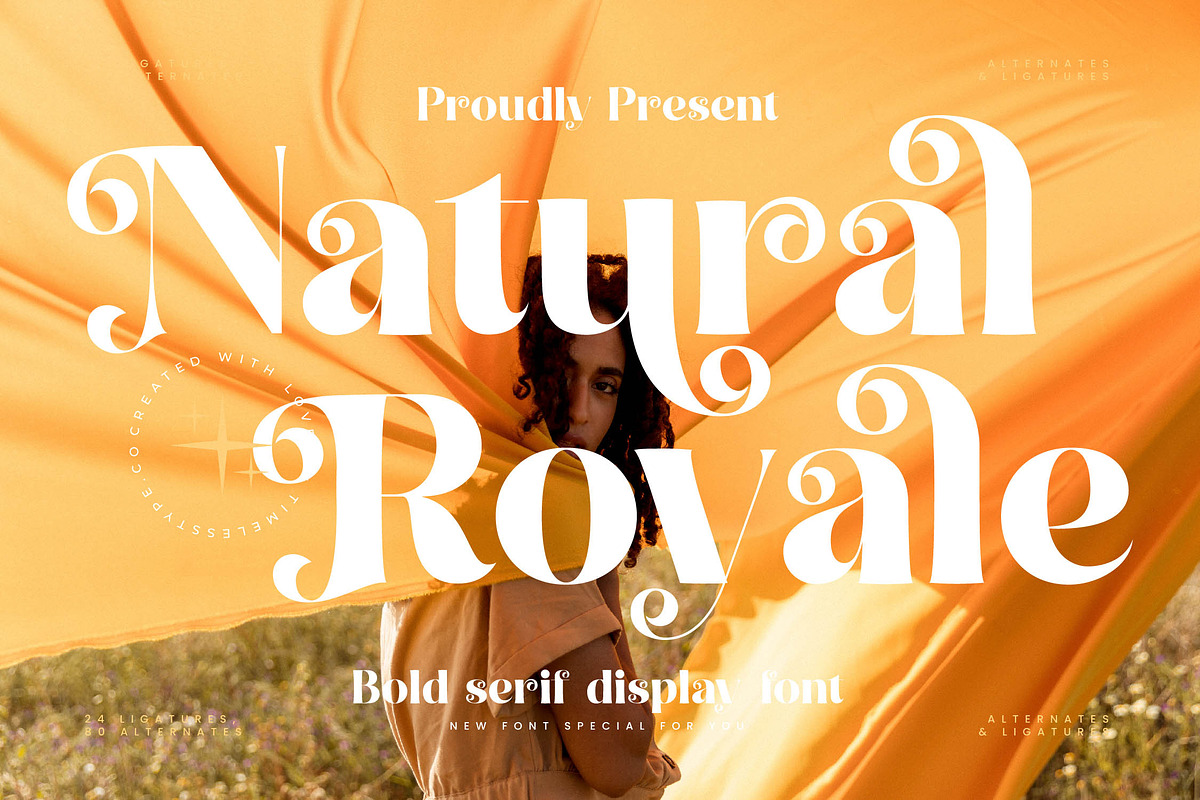 Natural Royale Bold Serif Font, a Serif Font by timelesstype.co (Photo 1 of 20)
