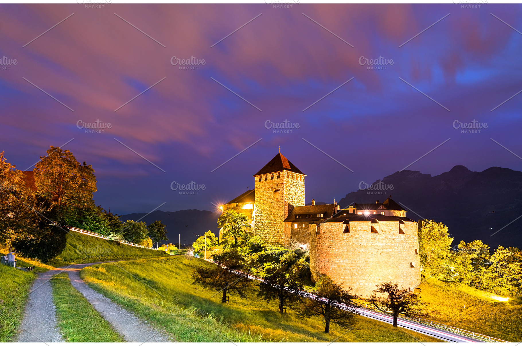 Vaduz Castle in Liechtenstein at, an Architecture Photo by Leonid Andronov