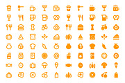 340 Food and Drinks Material Icons, a Solid Icon by Creative Stall (Thumbnail 3 of 7)