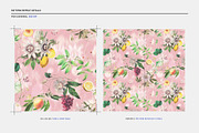 Seamless Fruit & Floral Pattern, a Pattern Graphic by texvogue (Thumbnail 3 of 12)