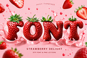 Strawberry Delight Font, a Serif Font by Handmadefont (Thumbnail 9 of 14)
