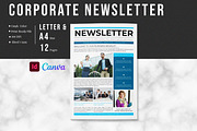 Corporate Business Newsletter, a Brochure Template by retrographix (Thumbnail 1 of 9)
