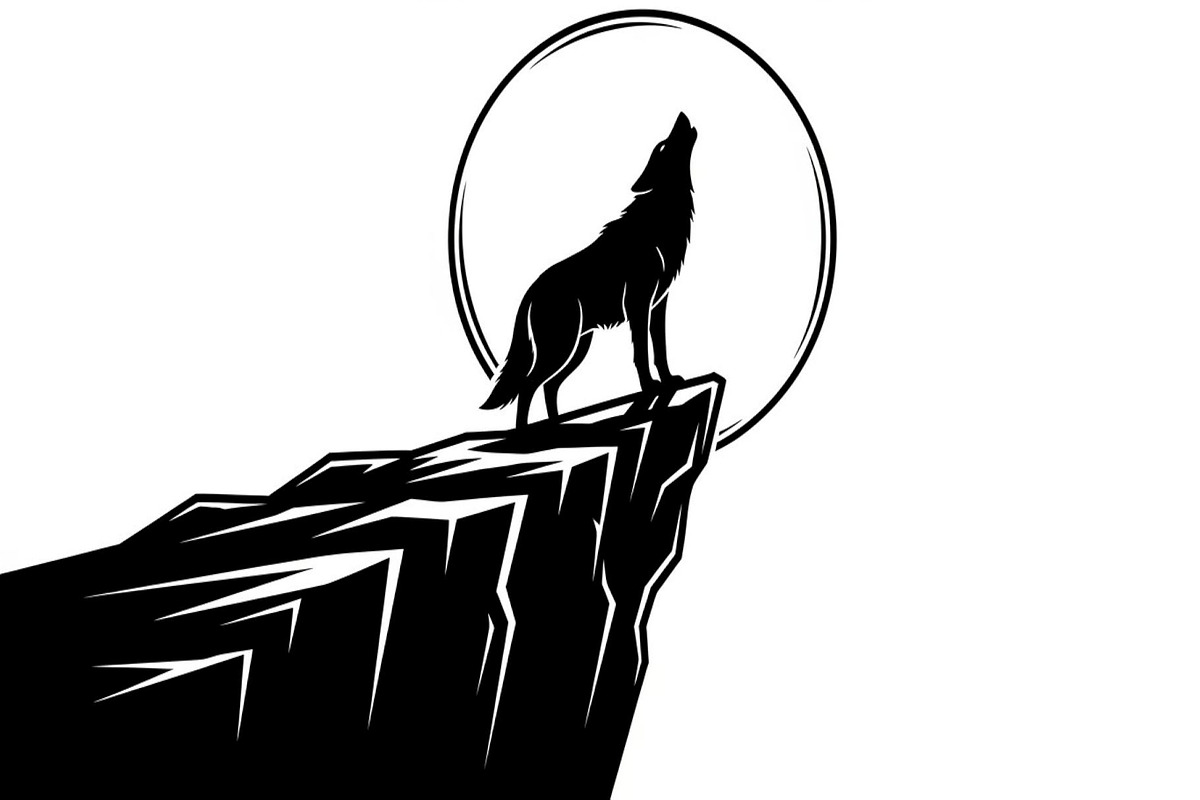 40 Wolf Moon Silhouette Vector Bundl, an Illustration by Amazin_art (Photo 24 of 41)