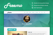 Freemo - Resume / Portfólio Theme, a HTML Template by ThemeBear (Thumbnail 1 of 5)