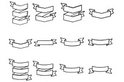 Ribbon Banners Set 5 Procreate Brush, a Brush Add-On by Disasterology Ink (Thumbnail 8 of 10)