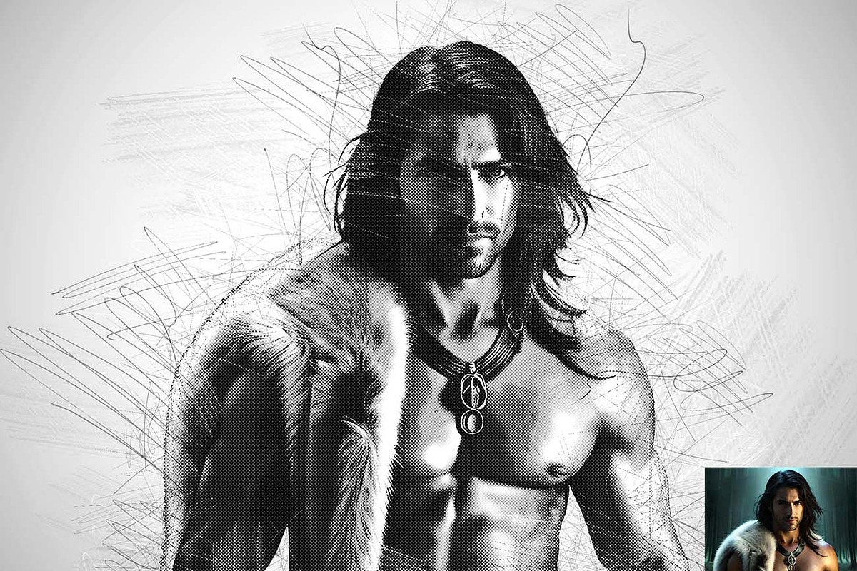 Concept Pencil Sketch Ps Action, an Action Add-On by Studio Retouch (Photo 2 of 12)