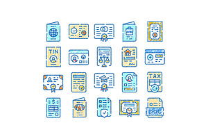 Official document icons representing, an Object Graphic by pikepicture