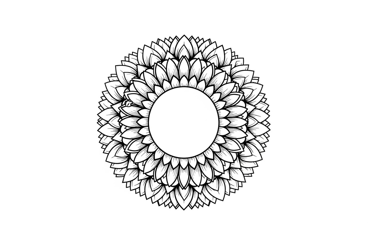 Floral Mandala Circle Frame Bundle, an Illustration by Gaye Art (Photo 25 of 51)